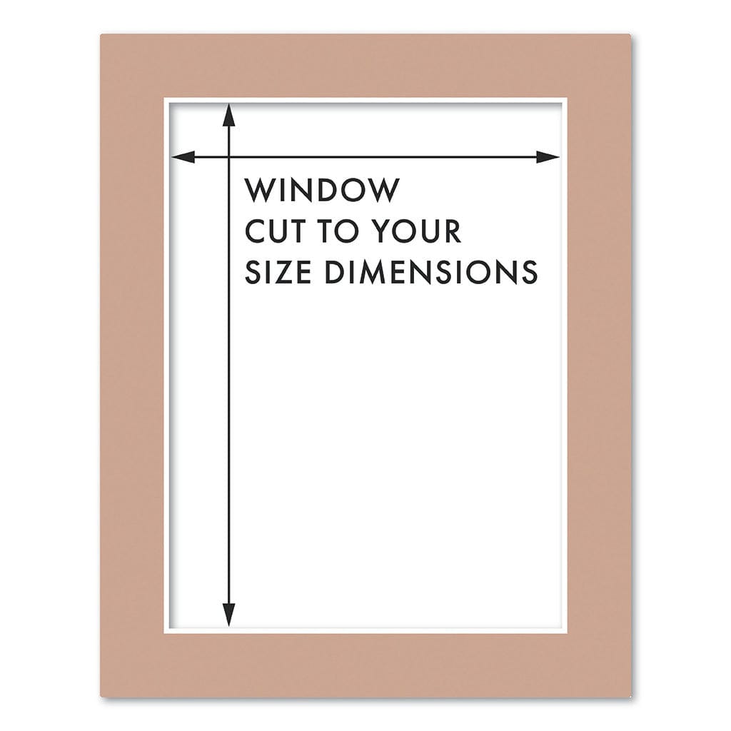 Custom Cut-to-Size Acid-Free Mat Board Latte / 8x10in (20.3x25.4cm) from our Mat Boards collection by Profile Australia