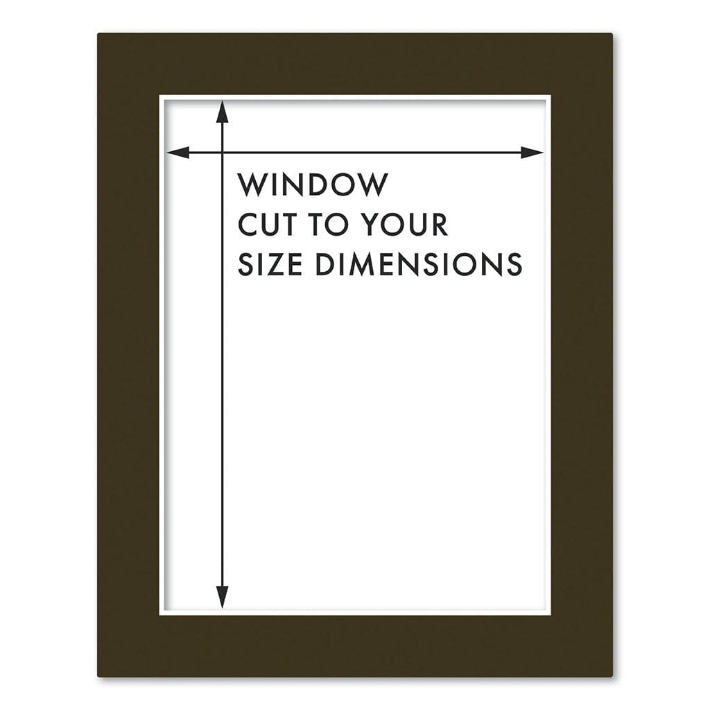 Custom Cut-to-Size Mat Board for IKEA® Picture Frames Chocolate / 20x25cm from our Mat Boards collection by Profile Australia