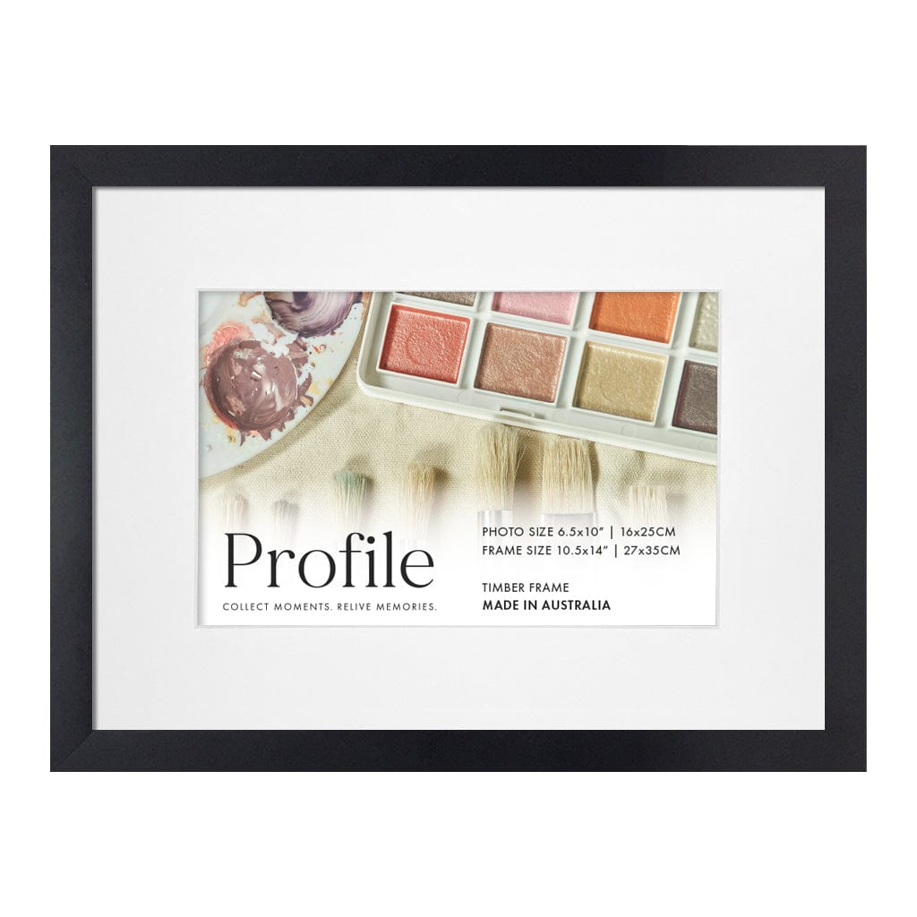 Black Watercolour Frame Eighth Sheet Imperial Australian Made Profile Products Australia