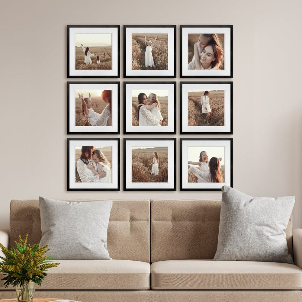 Decorator Deluxe Black Square Photo Frame from our Australian Made Picture Frames collection by Profile Australia