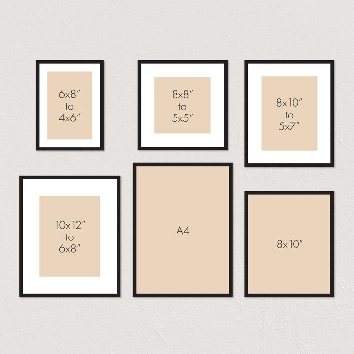 Deluxe Gallery Photo Wall Frame Set B - 6 Frames from our Australian Made Gallery Photo Wall Frame Sets collection by Profile Products Australia