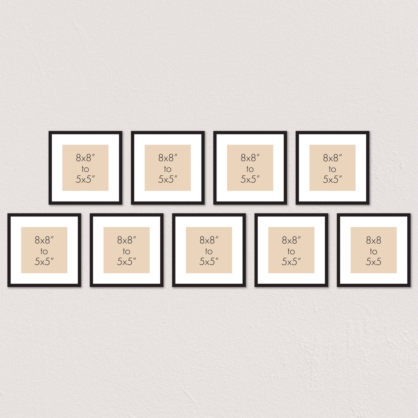 Deluxe Gallery Photo Wall Frame Set G - 9 Frames from our Australian Made Gallery Photo Wall Frame Sets collection by Profile Products Australia