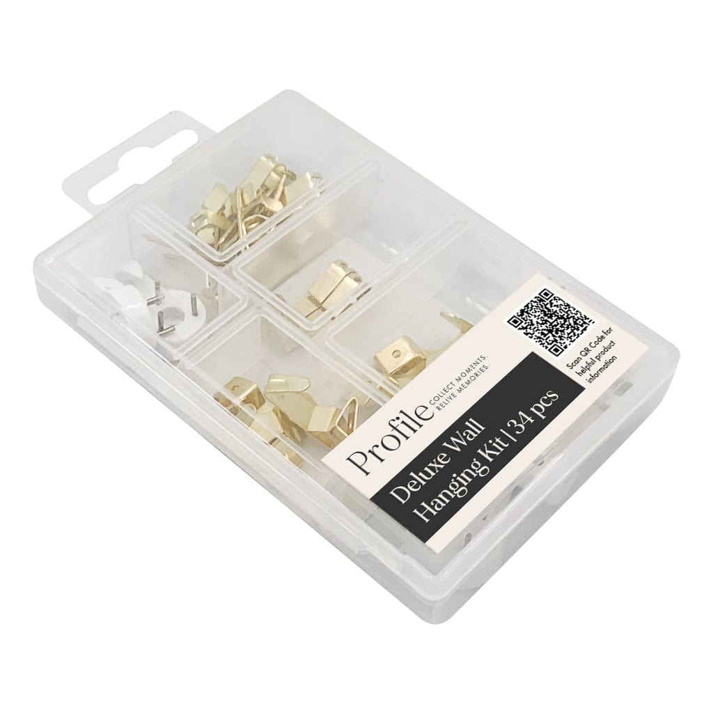 Deluxe Wall Hanging Kit (34pcs) from our Picture Framing Accessories collection by Profile Products (Australia) Pty Ltd