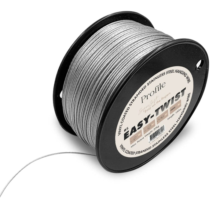 Easy-Twist #5 Super Soft Picture Hanging Wire (Up to 20kg) 150m from our Picture Framing Accessories collection by Profile Products (Australia) Pty Ltd