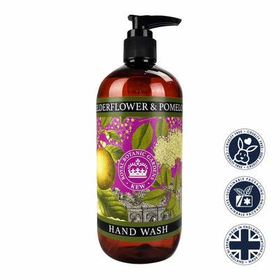 Elderflower & Pomelo Hand Wash - Kew Gardens Collection from our Liquid Hand & Body Soap collection by The English Soap Company