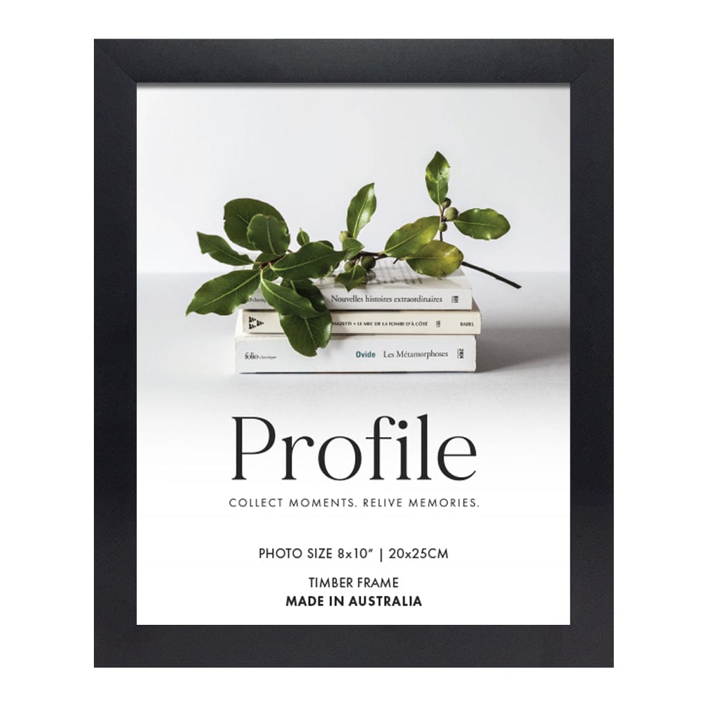 Elegant Black 8x10in Set of Frames (Bulk Frame Bundle 3 Pack) from our Australian Made Picture Frames collection by Profile Products (Australia) Pty Ltd