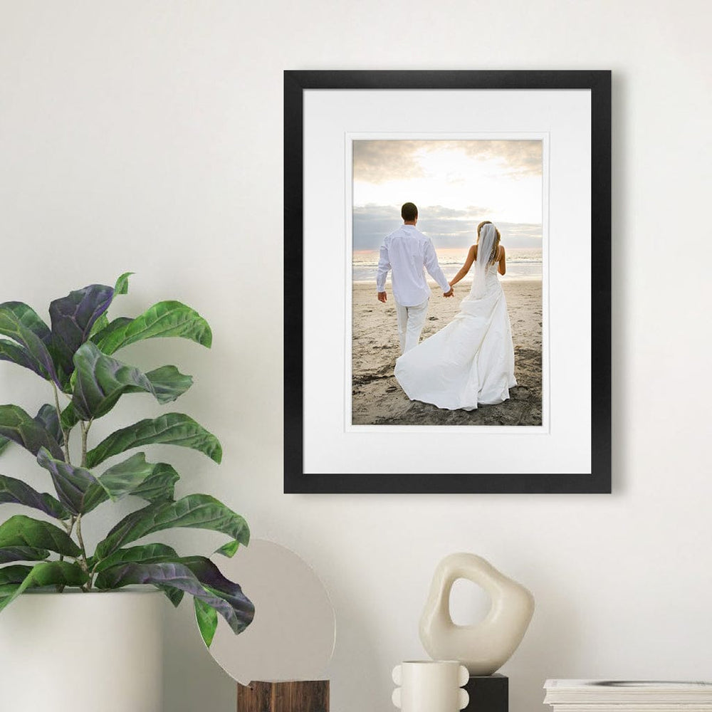 Elegant Deluxe Black 12x16/8x12in Set of Frames (Bulk Frame Bundle 3 Pack) from our Australian Made Picture Frames collection by Profile Australia