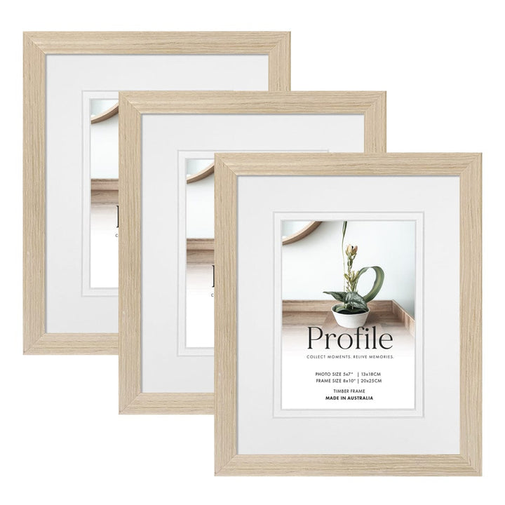 Elegant Deluxe Polar Birch 8x10/5x7in Set of Frames (Bulk Frame Bundle 3 Pack) from our Australian Made Picture Frames collection by Profile Products (Australia) Pty Ltd