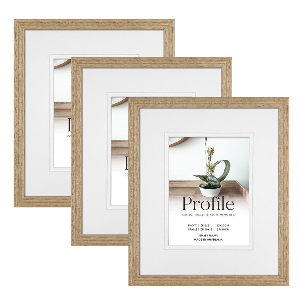 Elegant Deluxe Vic Ash 10x12/6x8in Set of Frames (Bulk Frame Bundle 3 Pack) from our Australian Made Picture Frames collection by Profile Products (Australia) Pty Ltd