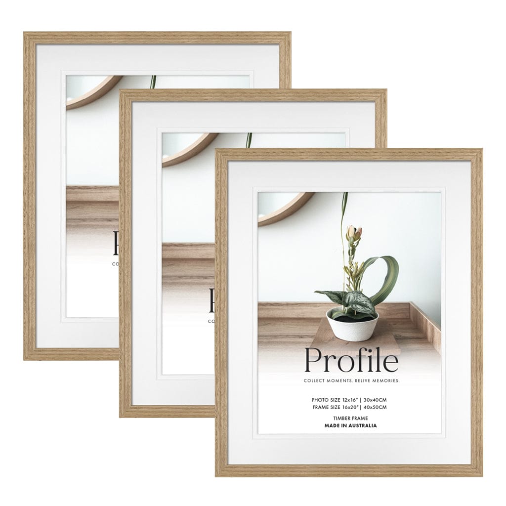 Elegant Deluxe Vic Ash 16x20/12x16in Set of Frames (Bulk Frame Bundle 3 Pack) from our Australian Made Picture Frames collection by Profile Products (Australia) Pty Ltd