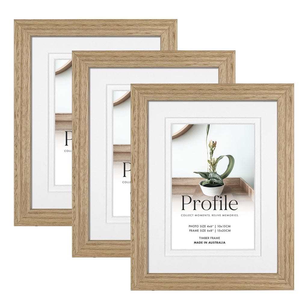 Elegant Deluxe Victorian Ash 6x8/4x6in Set of Frames (Bulk Frame Bundle 3 Pack) from our Australian Made Picture Frames collection by Profile Products (Australia) Pty Ltd