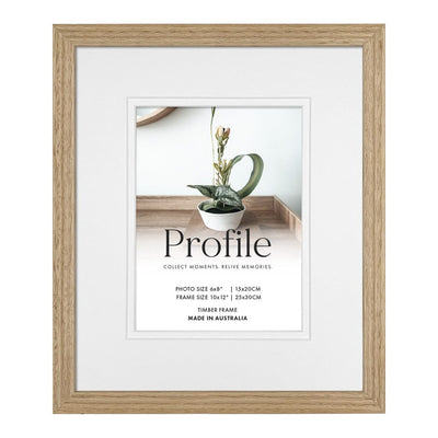 Elegant Deluxe Victorian Ash Natural Oak Timber Picture Frame 10x12in (25x30cm) to suit 6x8in (15x20cm) image from our Australian Made Picture Frames collection by Profile Products Australia