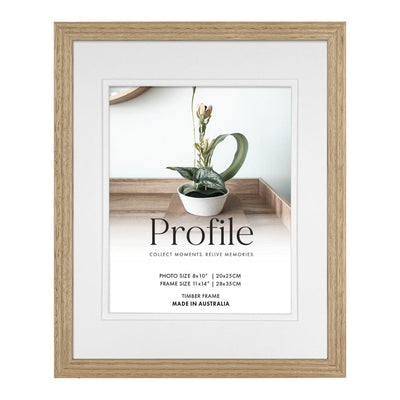 Elegant Deluxe Victorian Ash Natural Oak Timber Picture Frame 11x14in (28x35cm) to suit 8x10in (20x25cm) image from our Australian Made Picture Frames collection by Profile Products Australia