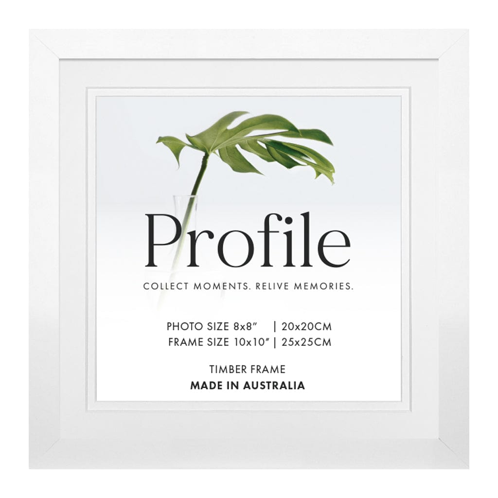 Elegant Deluxe White 10x10/8x8in Set of Frames (Bulk Frame Bundle 3 Pack) from our Australian Made Picture Frames collection by Profile Products (Australia) Pty Ltd