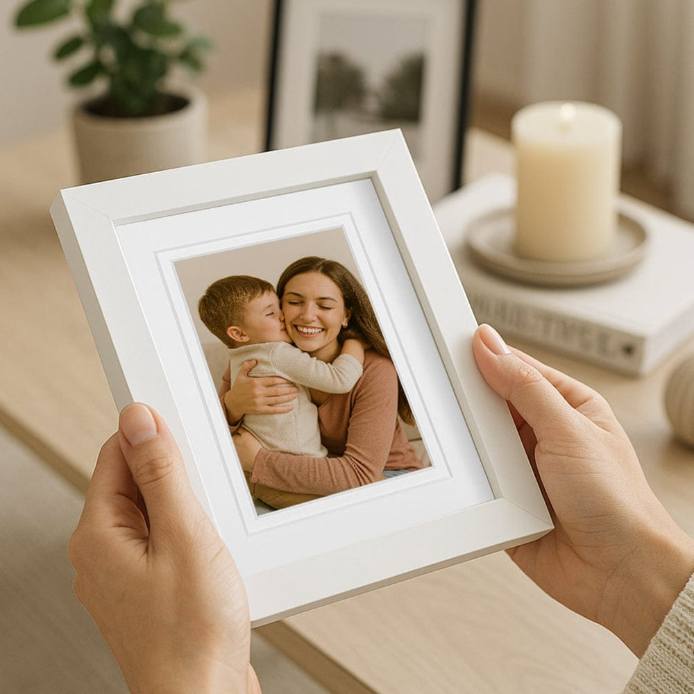 Elegant Deluxe White Photo Frame from our Australian Made Picture Frames collection by Profile Australia