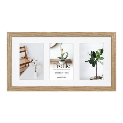 Elegant Gallery Collage Photo Frame - 3 Photos (4x6in) from our Australian Made Collage Photo Frame collection by Profile Products Australia