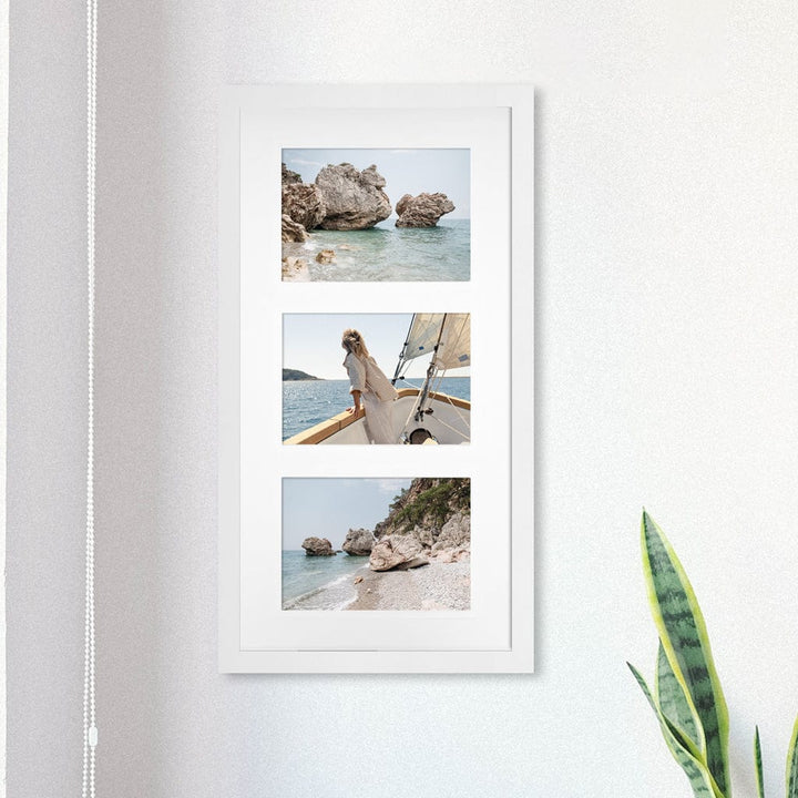 Elegant Gallery Collage Photo Frame - 3 Photos (5x7in) from our Australian Made Collage Photo Frame collection by Profile Products Australia