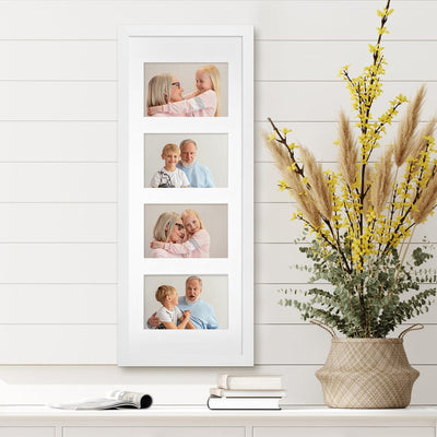 Elegant Gallery Collage Photo Frame - 4 Photos (5x7in) from our Australian Made Collage Photo Frame collection by Profile Products Australia