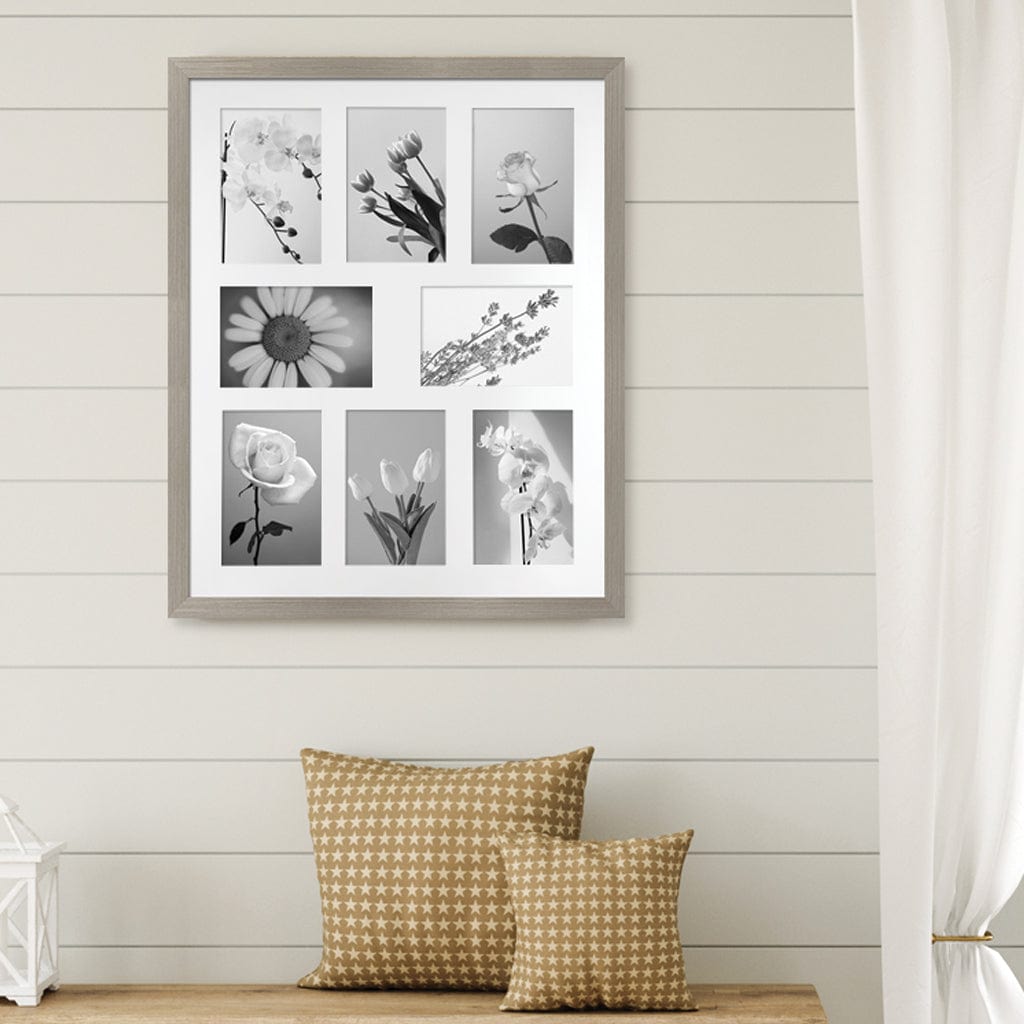 Elegant Gallery Collage Photo Frame - 8 Photos (4x6in) from our Australian Made Collage Photo Frame collection by Profile Products Australia