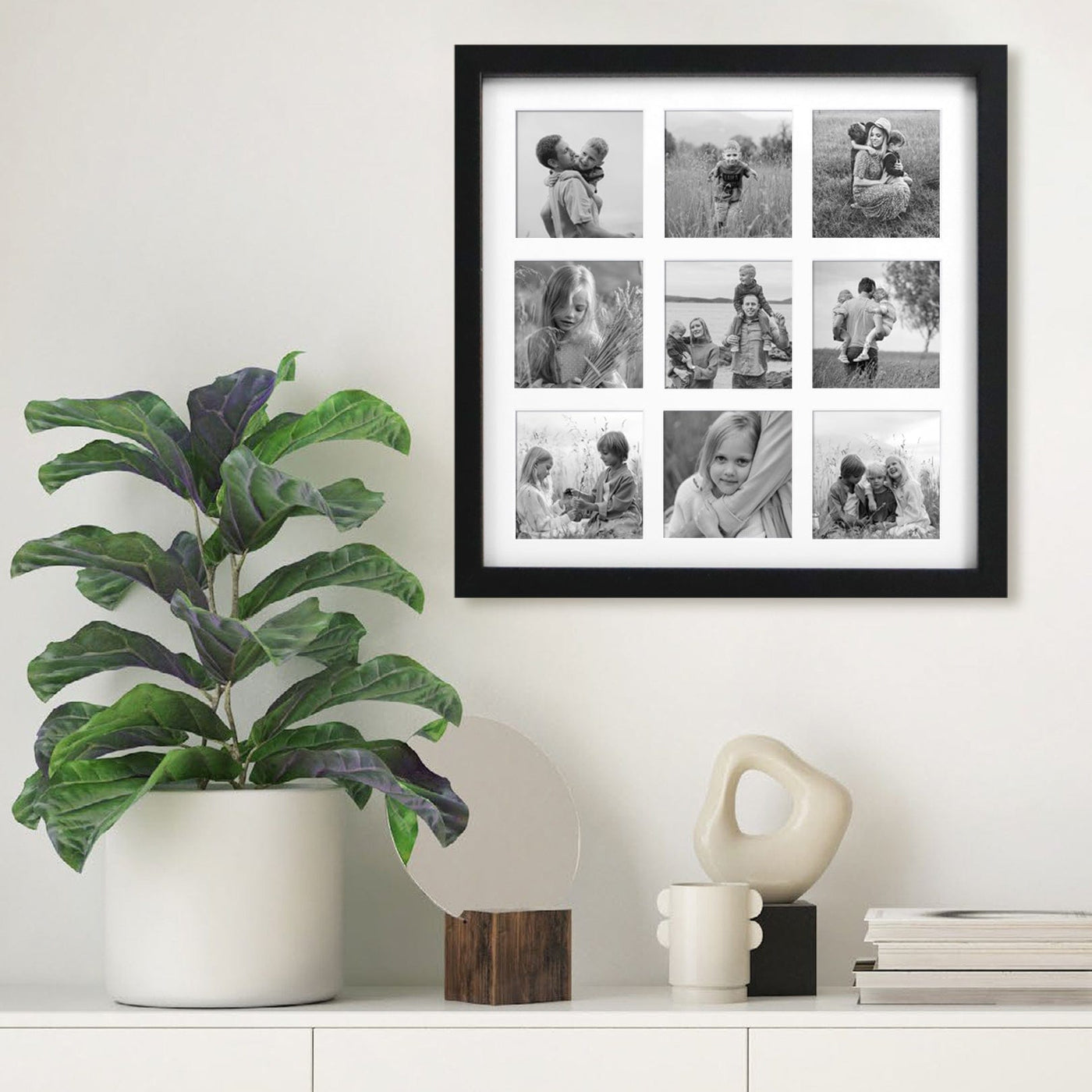 Elegant Insta Square Collage Photo Frame - 9 Photos (2.5x2.5in) from our Australian Made Collage Photo Frame collection by Profile Products Australia