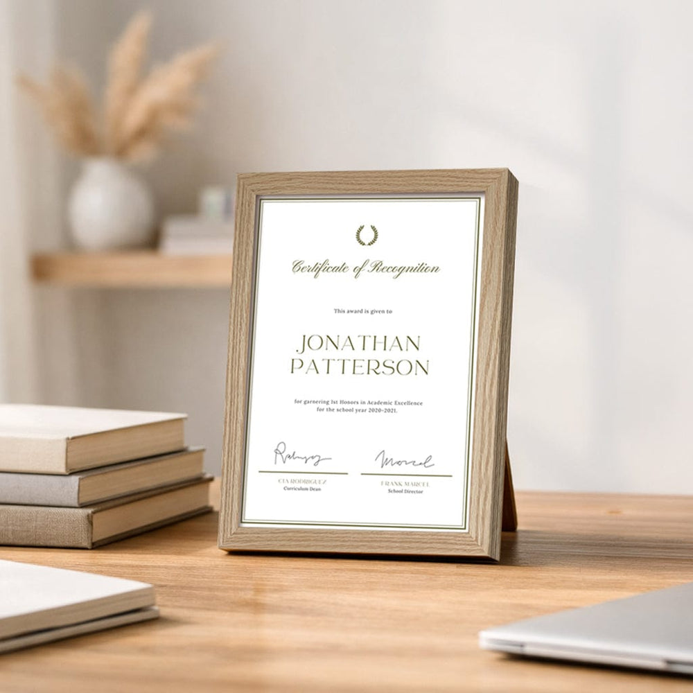 Elegant Natural Oak A4 Set of Frames (Bulk Frame Bundle 3 Pack) from our Australian Made Picture Frames collection by Profile Australia