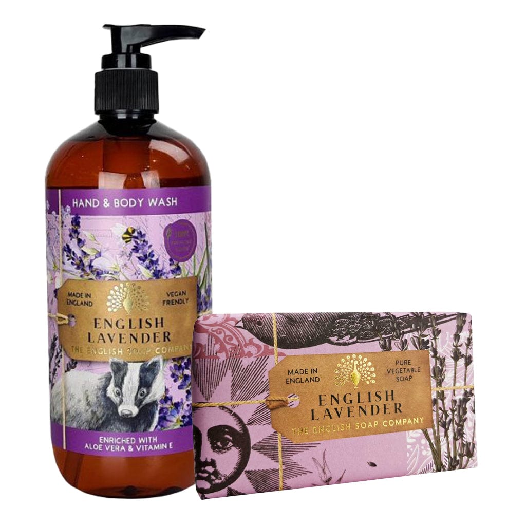 English Lavender Body Wash & Soap Bar Bundle - The English Soap Company from our Body & Bath collection by The English Soap Company