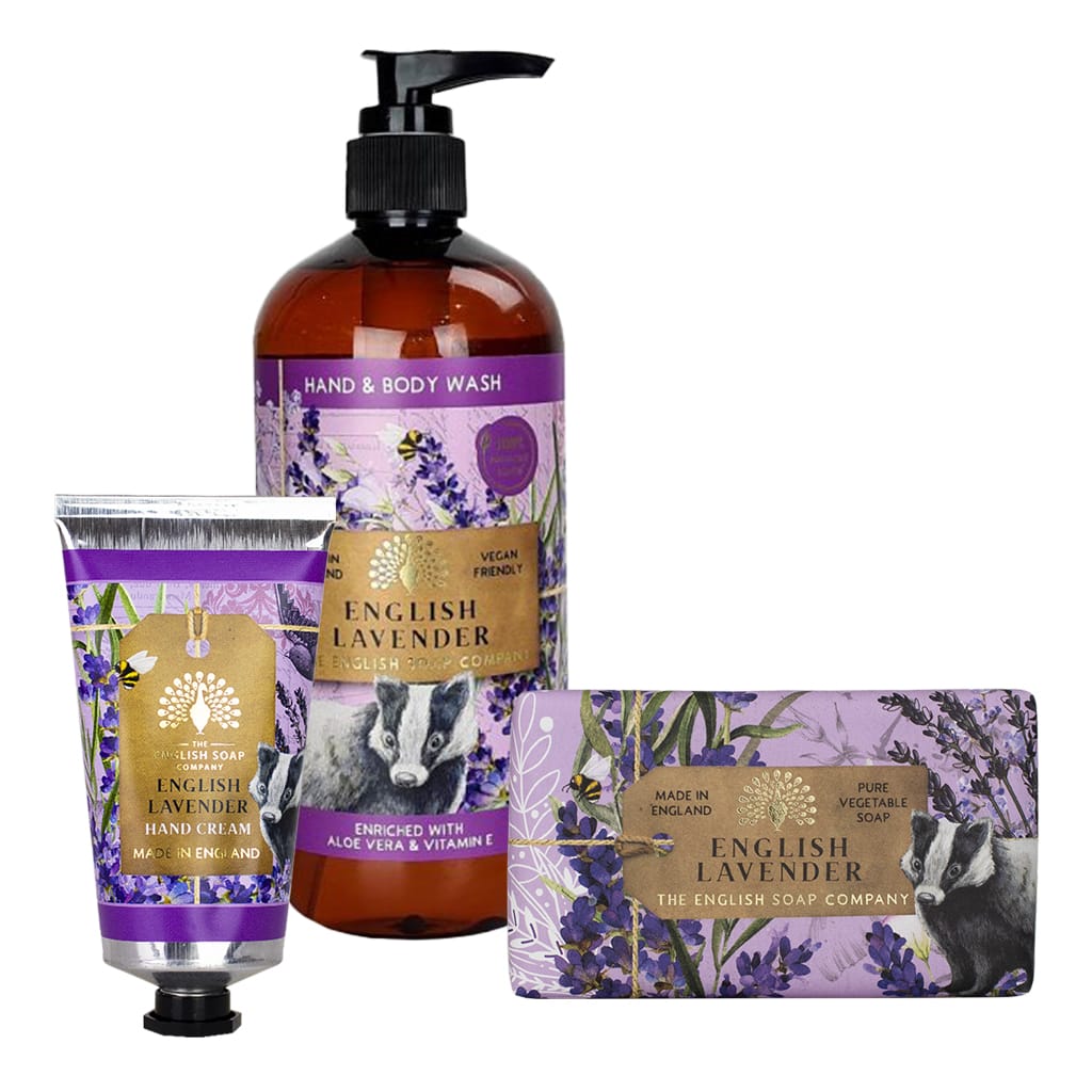 English Lavender Hand Cream, Soap & Wash Bundle - The English Soap Company from our Body & Bath collection by The English Soap Company