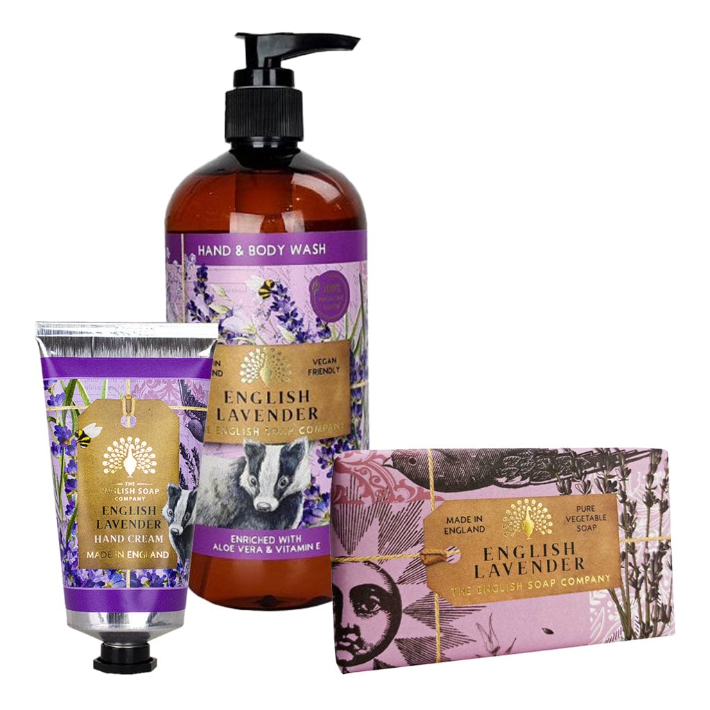 English Lavender Hand Cream, Soap & Wash Bundle - The English Soap Company from our Body & Bath collection by The English Soap Company