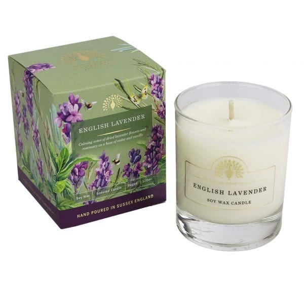 English Soap Company - English Lavender Soap Bar & Candle Bundle from our Body & Bath collection by The English Soap Company