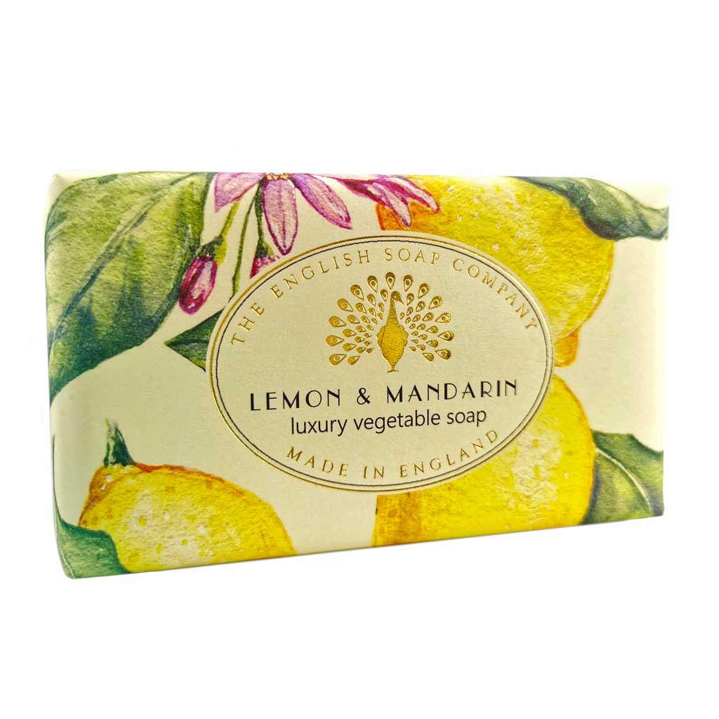 English Soap Company - Lemon & Mandarin Soap Bar & Candle Bundle from our Body & Bath collection by The English Soap Company