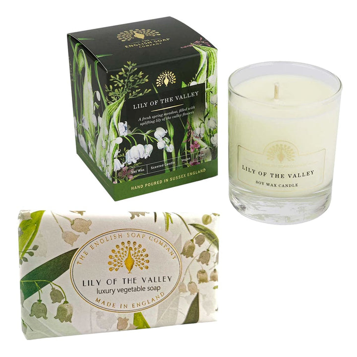 English Soap Company - Lily of the Valley Soap Bar & Candle Bundle from our Body & Bath collection by The English Soap Company