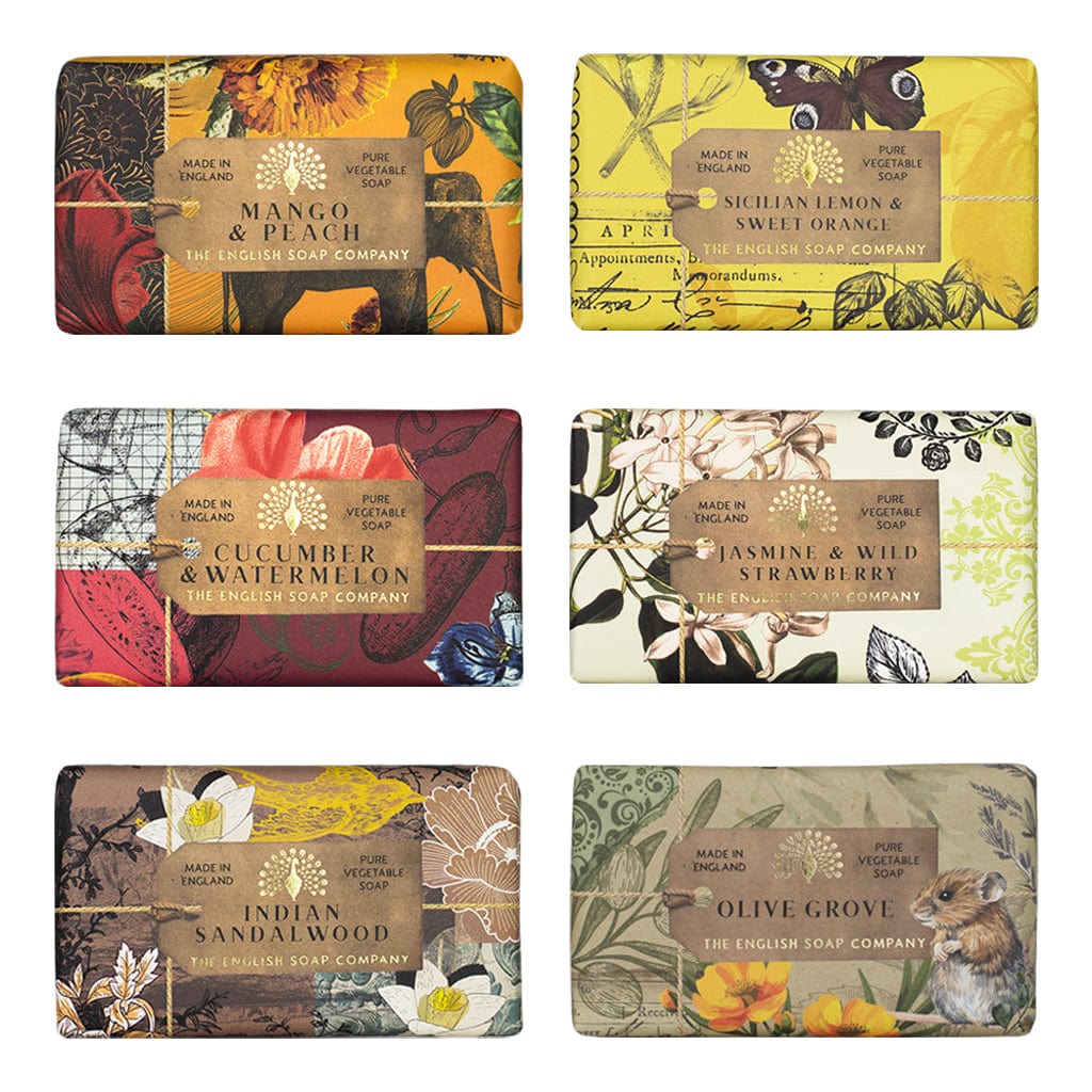 English Soap Company – Vibrant Harmony Soap Bar Collection (6 x 190g) from our Luxury Bar Soap collection by The English Soap Company