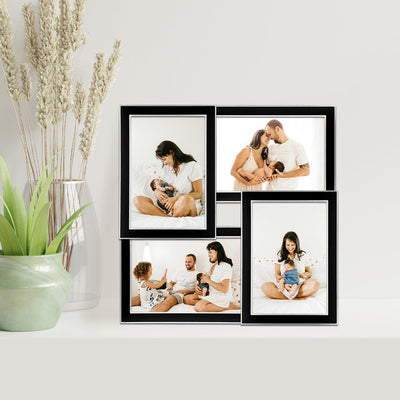 Eternal Black Metal Collage Four Photo Frame from our Metal Photo Frames collection by Profile Products Australia