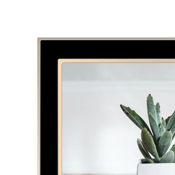 Eternal Black/Rose Gold Metal Collage Four Photo Frame from our Metal Photo Frames collection by Profile Products Australia