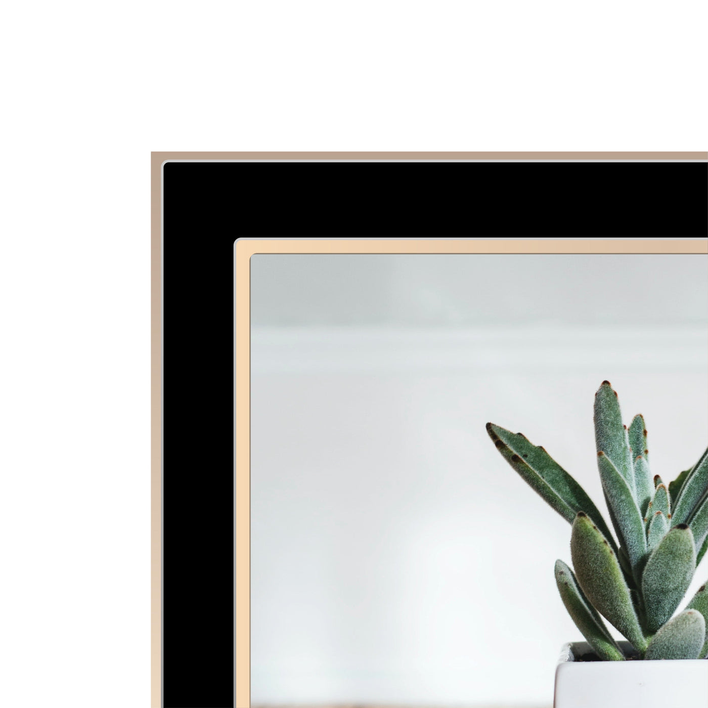 Eternal Black/Rose Gold Metal Collage Three Photo Frame from our Metal Photo Frames collection by Profile Products Australia