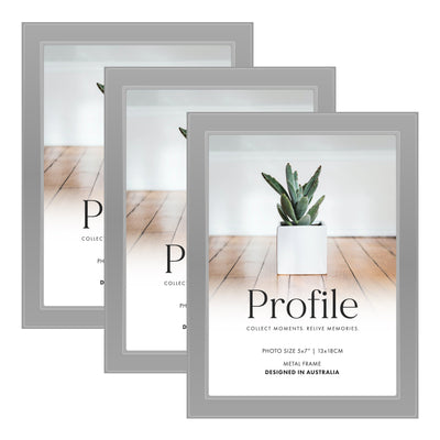 Eternal Silver Metal Frame Bundle 5x7 (3pk) from our Metal Photo Frames collection by Profile Products (Australia) Pty Ltd