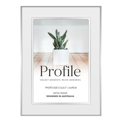 Eternal White Metal Photo Frame 2.5x3.5in (6x9cm) from our Metal Photo Frames collection by Profile Products Australia
