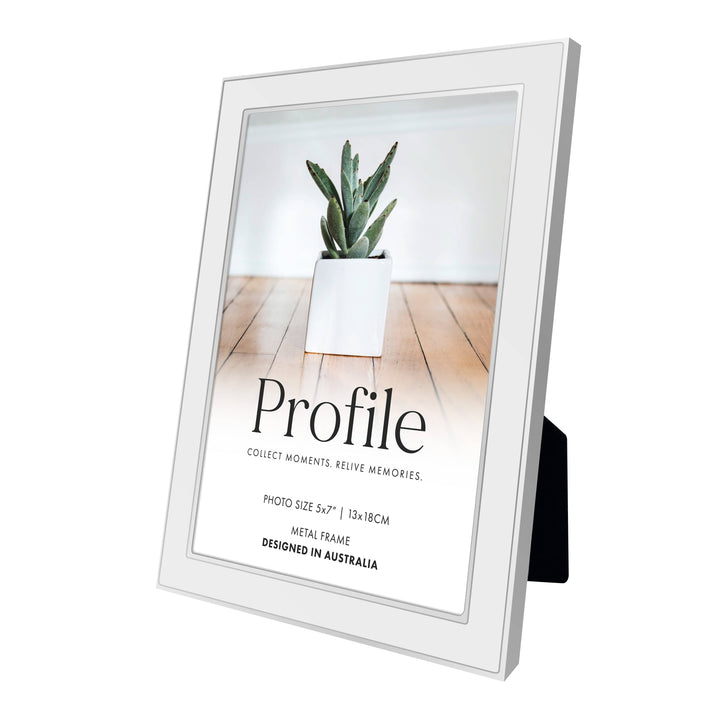 Eternal White Metal Photo Frame from our Metal Photo Frames collection by Profile Products (Australia) Pty Ltd