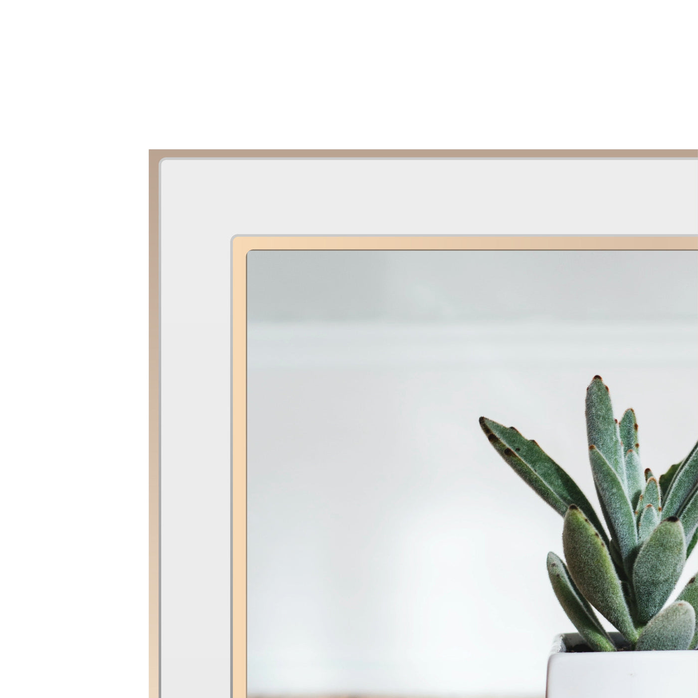 Eternal White/Rose Gold Metal Collage Three Photo Frame from our Metal Photo Frames collection by Profile Products Australia
