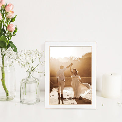 Eternal White/Rose Gold Metal Photo Frame from our Metal Photo Frames collection by Profile Products Australia