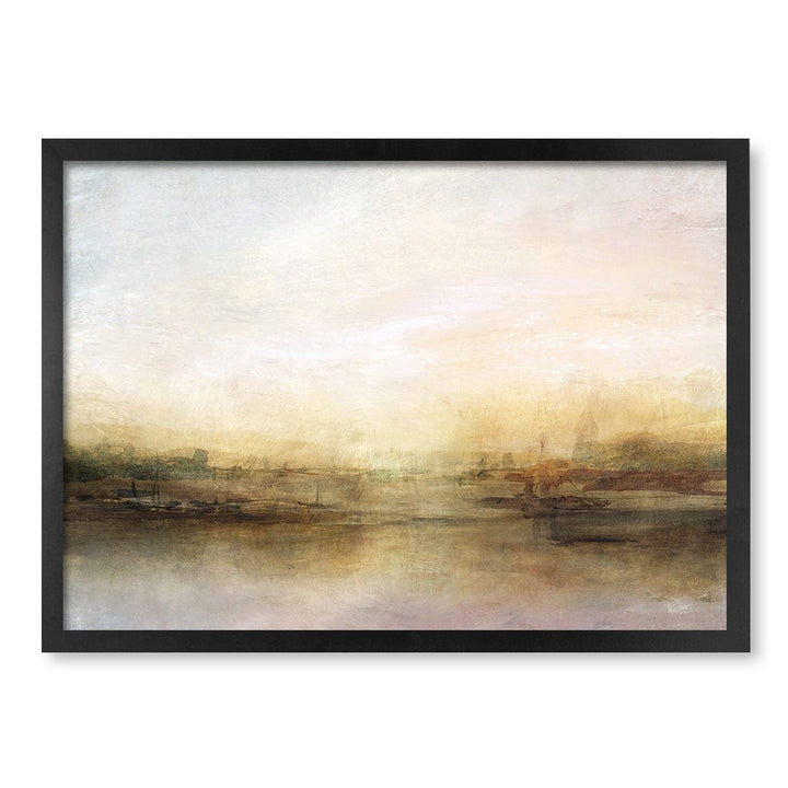Evening River Abstract Wall Art Print by Dan Hobday A4 (21 x 29.7cm) / Matte Black Frame / No Border from our Australian Made Framed Wall Art, Prints & Posters collection by Profile Products (Australia) Pty Ltd