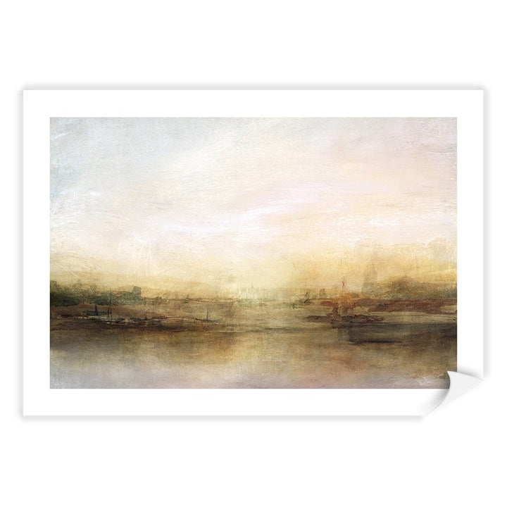 Evening River Abstract Wall Art Print by Dan Hobday A4 (21 x 29.7cm) / Print Only / White Border from our Australian Made Framed Wall Art, Prints & Posters collection by Profile Products (Australia) Pty Ltd