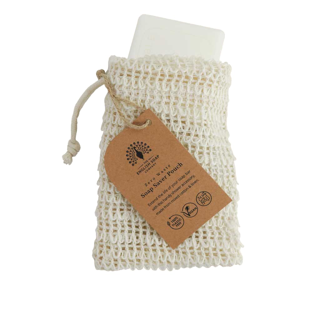 Exfoliating Waste-Free Soap Saver Pouch from our Luxury Bar Soap collection by The English Soap Company