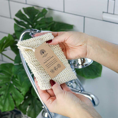 Exfoliating Waste-Free Soap Saver Pouch from our Luxury Bar Soap collection by The English Soap Company