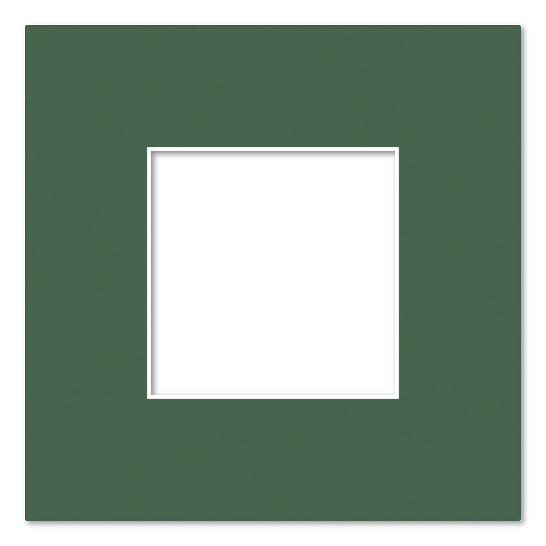 Federation Green Acid-Free Mat Board 10x10in (25.4x25.4cm) to suit 5x5in (13x13cm) image from our Mat Boards collection by Profile Products (Australia) Pty Ltd