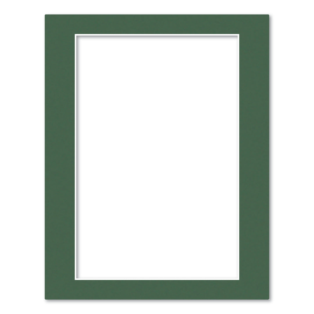 Federation Green Acid-Free Mat Board 11x14in (27.9x35.5cm) to suit 8x12in (20x30cm) image from our Mat Boards collection by Profile Products (Australia) Pty Ltd