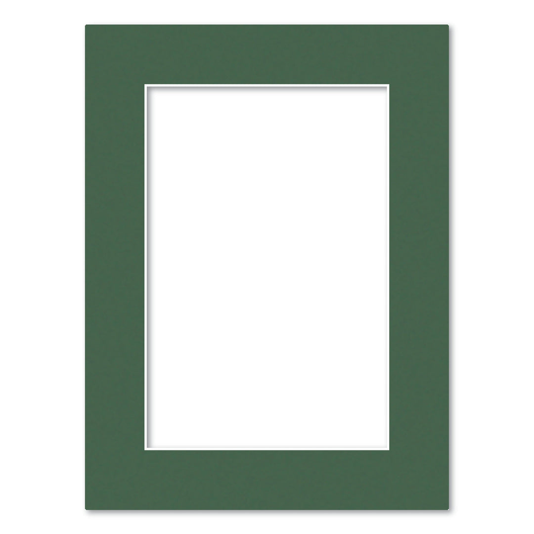 Federation Green Acid-Free Mat Board 12x16in (30.5x40.6cm) to suit 8x12in (20x30cm) image from our Mat Boards collection by Profile Products (Australia) Pty Ltd