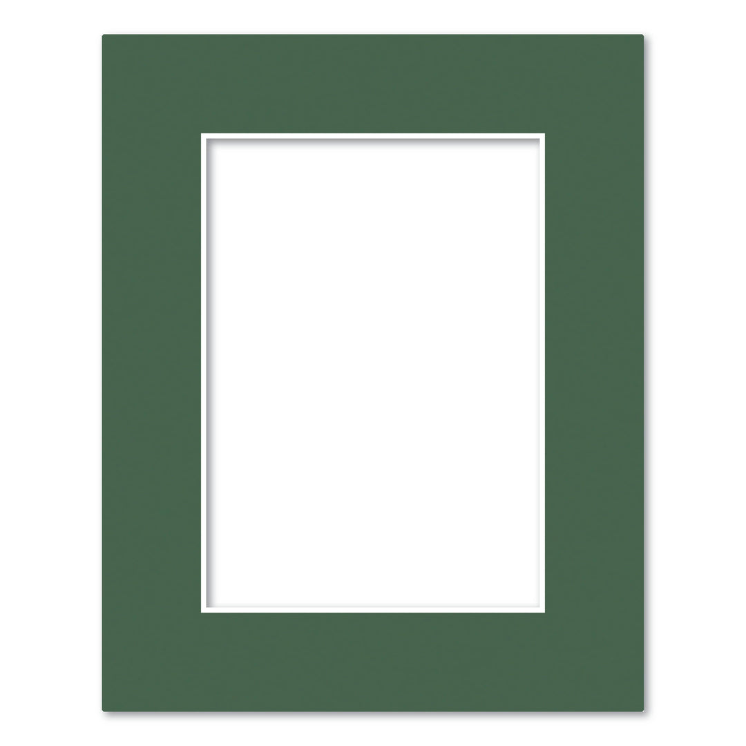 Federation Green Acid-Free Mat Board 8x10in (20.3x25.4cm) to suit 5x7in (13x18cm) image from our Mat Boards collection by Profile Products (Australia) Pty Ltd