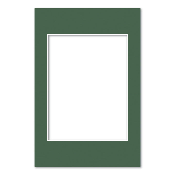 Federation Green Acid-Free Mat Board 8x12in (20.3x30.5cm) to suit 6x8in (15x20cm) image from our Mat Boards collection by Profile Products (Australia) Pty Ltd