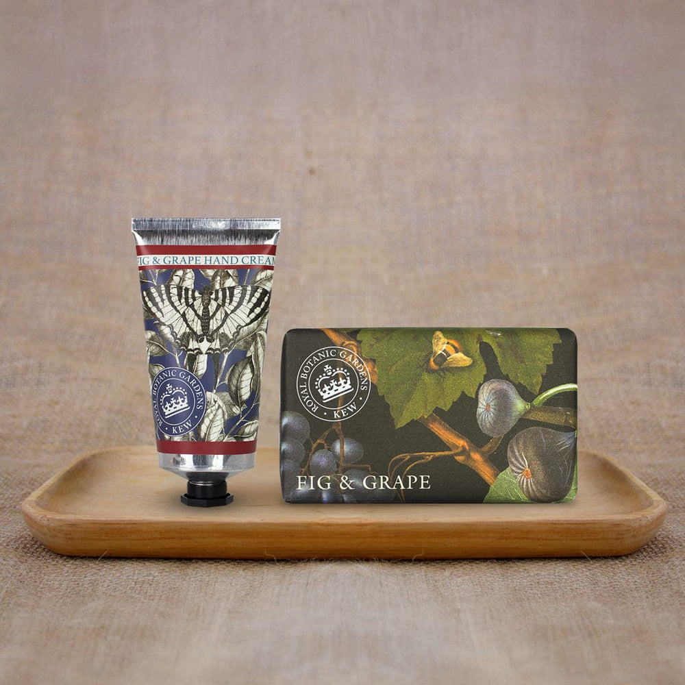 Fig & Grape Hand Cream & Soap Bundle - Royal Kew Gardens from our Body & Bath collection by The English Soap Company